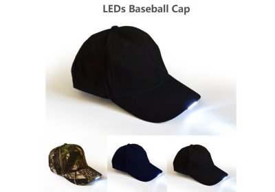 Hands Free LED Baseball Cap Hat for Outdoor Jogging Hip Hop Party Holiday